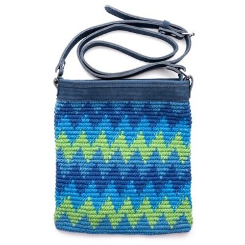 Satchel Crochet Azul