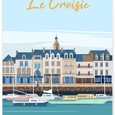 Affiche illustration de la ville Le Croisic
