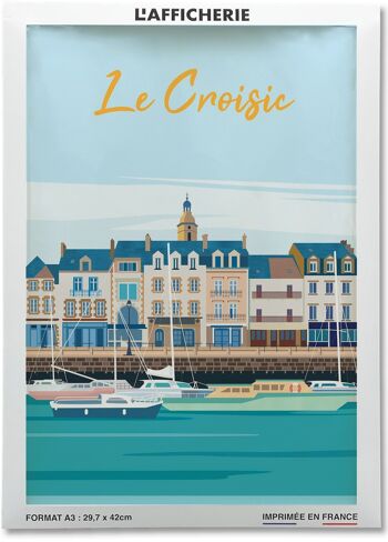 Affiche illustration de la ville Le Croisic 2