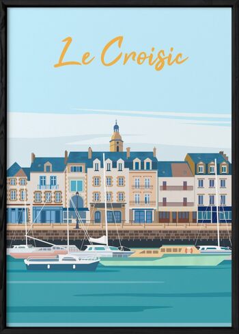 Affiche illustration de la ville Le Croisic 3