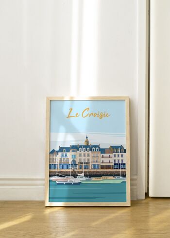 Affiche illustration de la ville Le Croisic 4