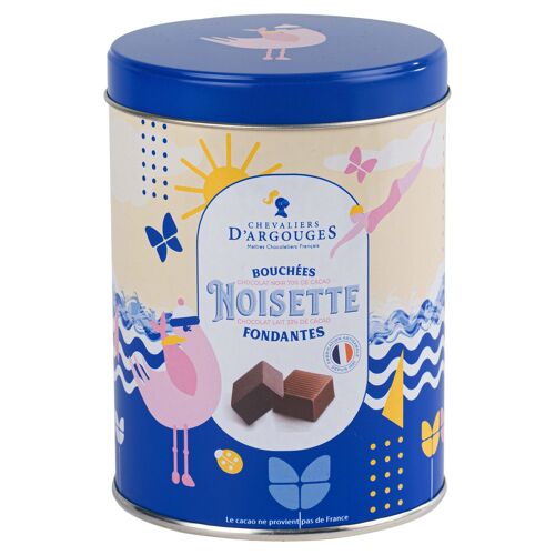 POT GARNI SOUVENIR DE VACANCES - BOUCHÉES NOISETTE FONDANTES CHOCOLAT LAIT 33% EN PAPILLOTES