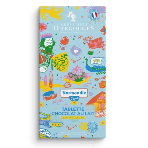 TABLETTE CHOCOLAT AU LAIT 33% - SOUVENIR DE NORMANDIE