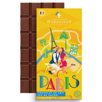 TABLETTE CHOCOLAT AU LAIT 33% - SOUVENIR DE PARIS 2