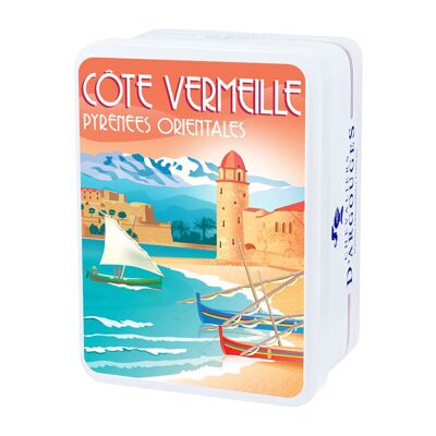 CÔTE VERMEILLE BOX – SCHMELZENDE HASELNUSSBISSE MIT MILCHSCHOKOLADE 33 % IN PAPILLOTES