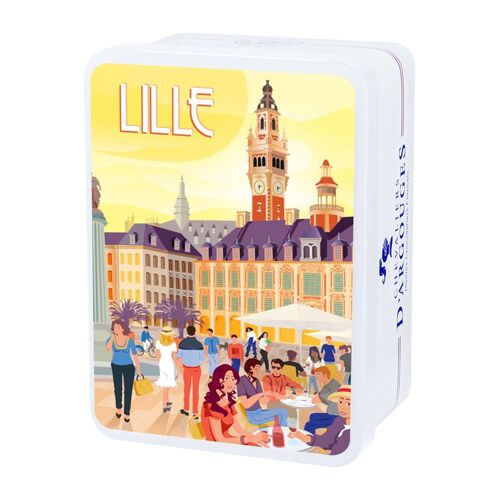 COFFRET LILLE - BOUCHÉES NOISETTE FONDANTES CHOCOLAT LAIT 33% EN PAPILLOTES