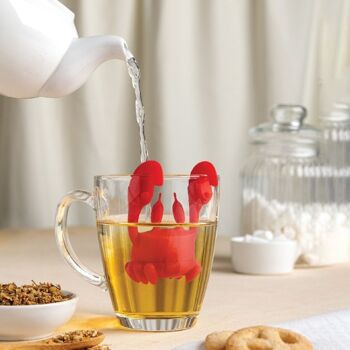 CRAB TEA - boule à thé - infuseur à thé crabe - mer - vacances- fêtes des mères 4