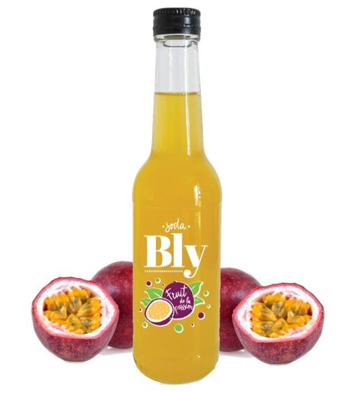 Soda BLY - Fruit de la Passion - Pack de 12 bouteilles de 33cl