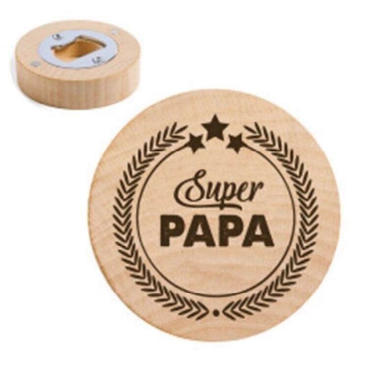 Round magnet bottle opener "Super ..."