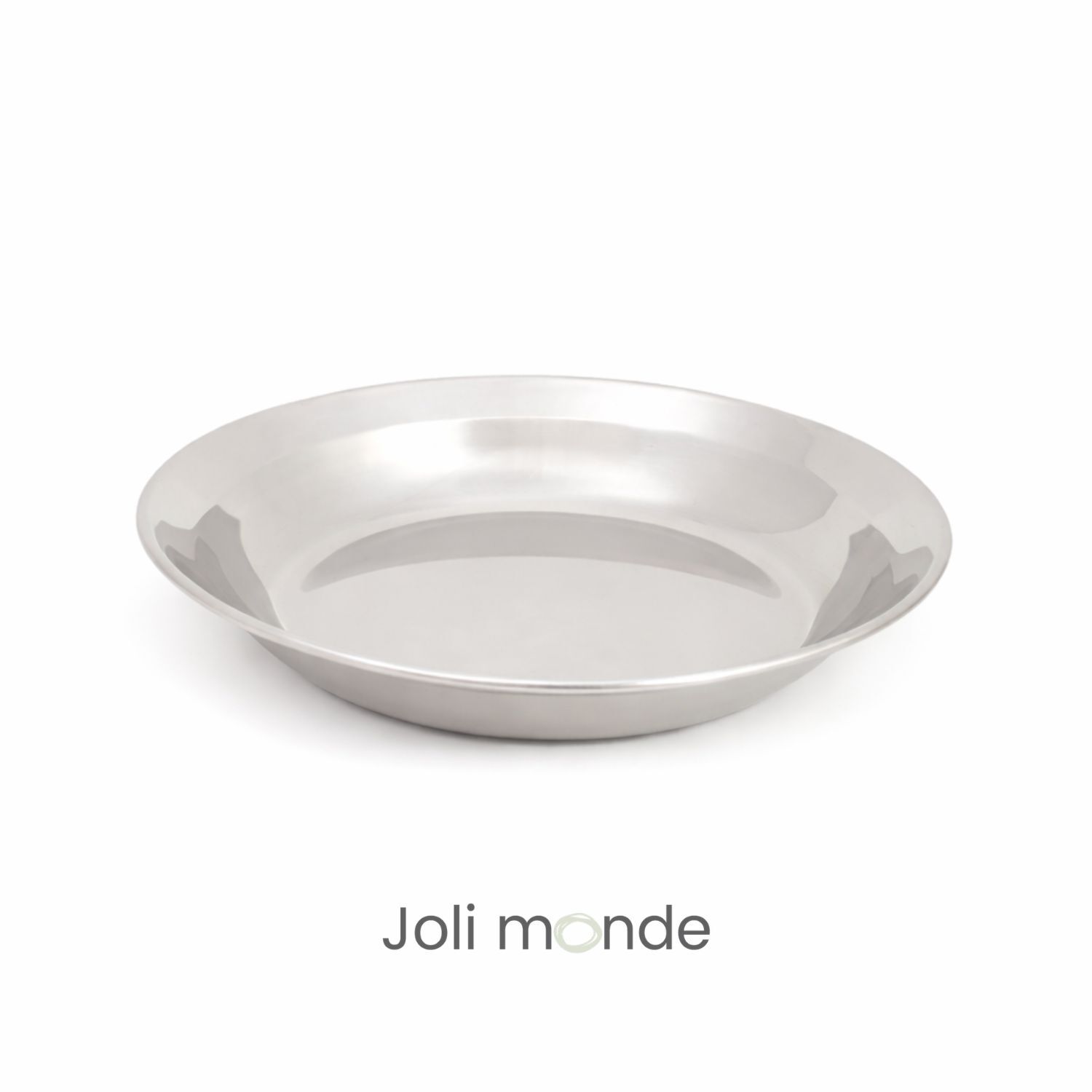 Stainless steel plate with rim - La P'tite