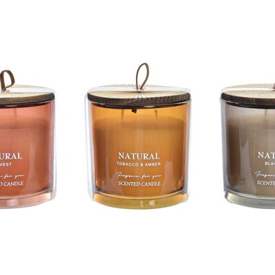 WAX CANDLE 10X10X10 270 GR, SCENTED 3 SURT. VE197358