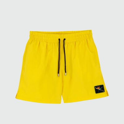 Plain men's swimsuit Cocody-Yellow