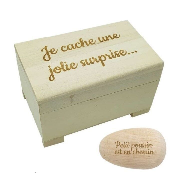 Eierbox zur Geburtsanzeige „Küken unterwegs“
