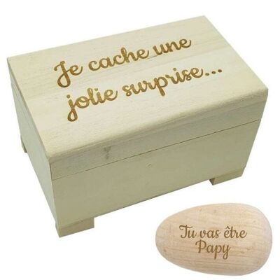 Birth announcement egg box "Grandpa"