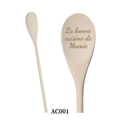 Cuillère en bois "La bonne cuisine de…"