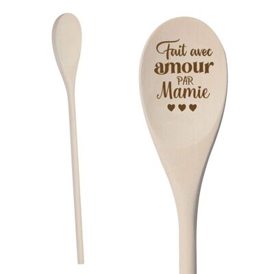 Wooden spoon "Made with love by…"