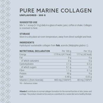 Plent Beauty Care - Collagène marin pur sans saveur + Vitamine C - 300 g 2