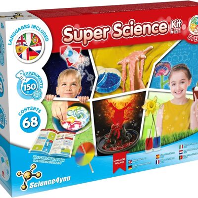Super kit scientifico per bambini 6 in 1