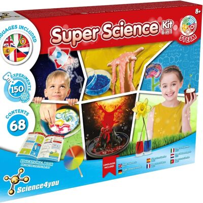 Súper kit científico para niños 6 en 1
