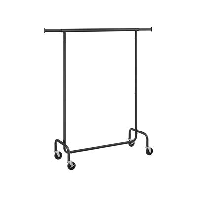 Clothes rack on wheels 45 x (110-150) x 160 cm (D x W x H)