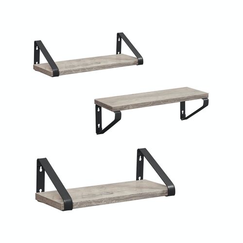 Set van 3 wandplanken 12 x 30 x 11 cm (D x B x H)