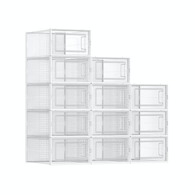 Set of 12 shoe boxes for shoes up to size 44 33.3 x 23 x 14 cm (L x W x H)