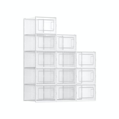 12er-Set Schuhkartons für Schuhe bis Größe 46 35 x 25,0 x 18,5 cm (T x B x H)