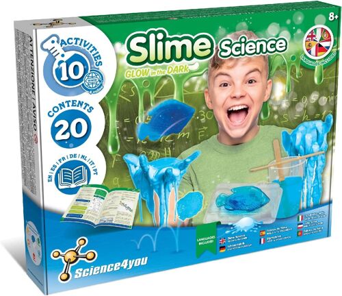 Compra Science4you - Kit para hacer slime - Laboratorio de slime para niños  y niñas de 8 a 14 años - Kit de ciencia con 10 experimentos de slime: Slime  que brilla