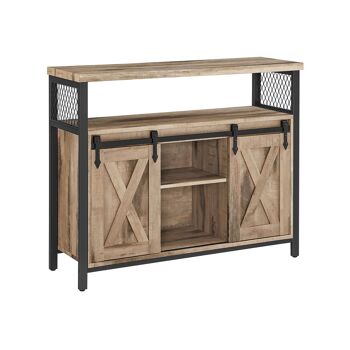 Buffet avec portes coulissantes 33 x 100 x 80 cm (P x L x H) 2