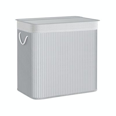 Laundry basket with 3 compartments 60 x 40 x 61.5 cm (L x W x H)