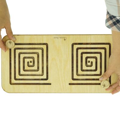 Tableau de traçage des matériaux Montessori réversible pour 2 mains