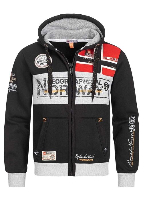 Sweat Homme Geographical Norway FLYER BLACK DB MEN 100