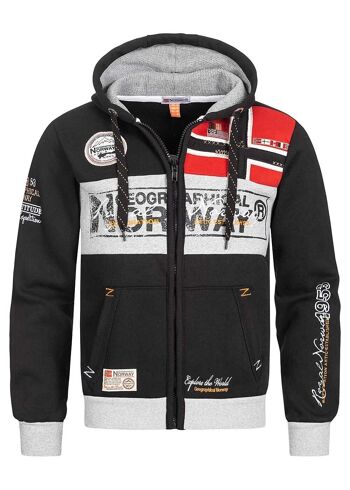 Sweat Homme Geographical Norway FLYER BLACK DB MEN 100 1