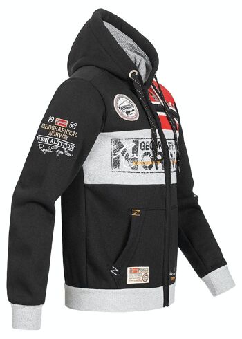 Sweat Homme Geographical Norway FLYER BLACK DB MEN 100 4