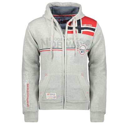 Sweat Homme Geographical Norway FAPONIE B-GREY MEN 317 DISTRI A