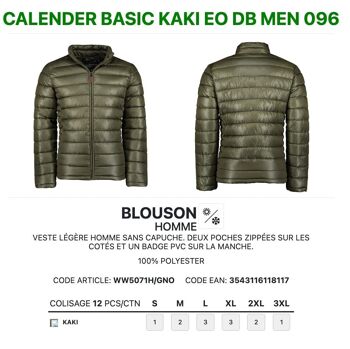 Doudounne Fine Homme Geo Norway CALENDER BASIC KAKI EO DB MEN 096 2