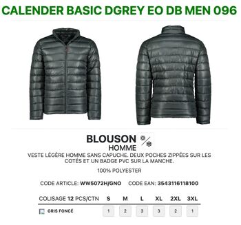 Doudounne Fine Homme Geo Norway CALENDER BASIC DGREY EO DB MEN 096 2