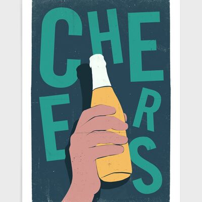 Cheers - A4 - Green