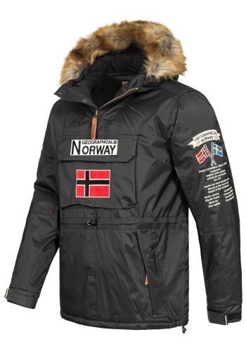 Parka Homme Geographical Norway BARMAN DB BLACK MEN 068 4