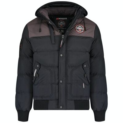 Men's Parka Geographical Norway VOLVA BLACK DB MEN 005