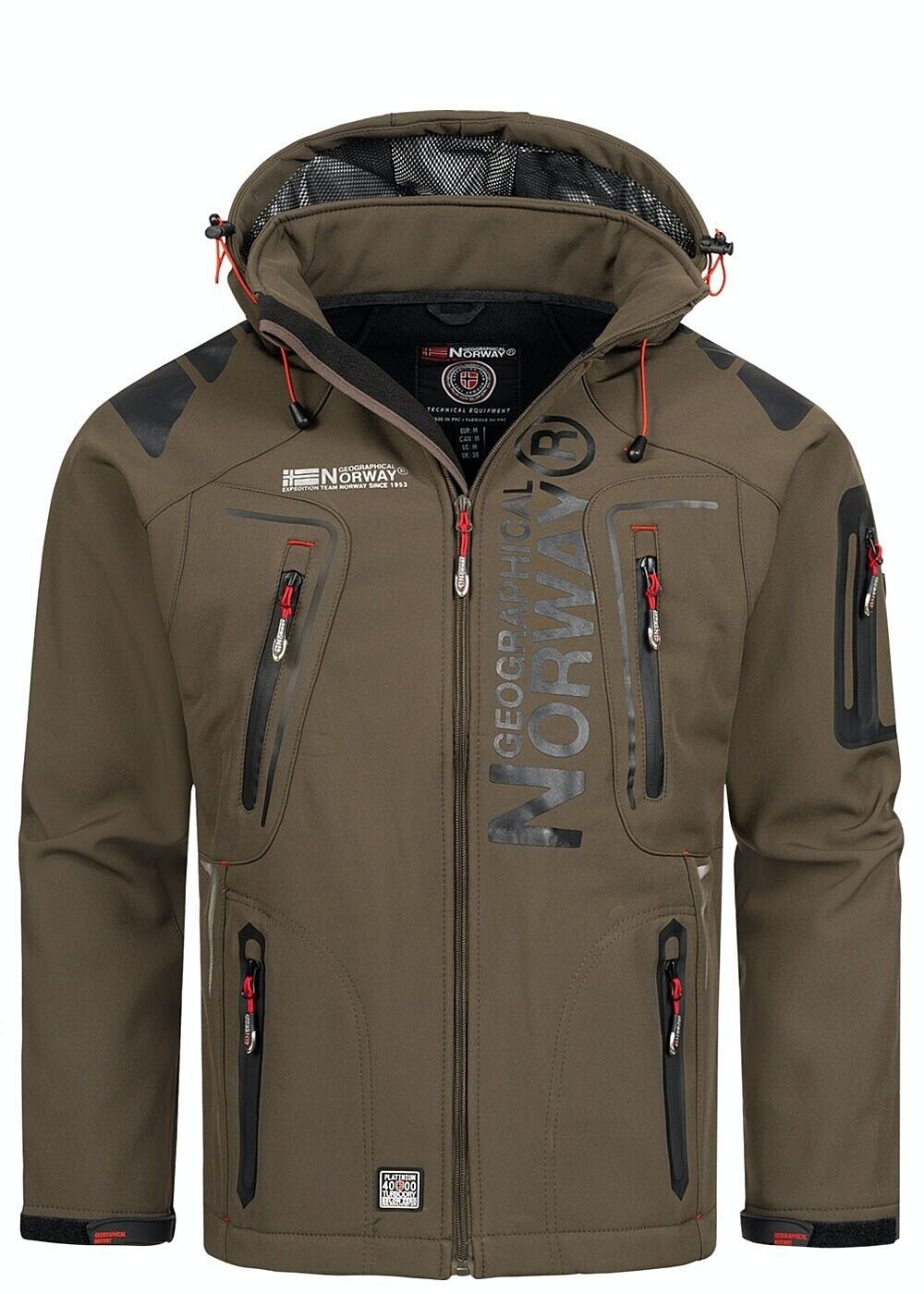 Compra Geographical Norway TECHNO KHAKI BLACK DB MEN 056 Chaqueta