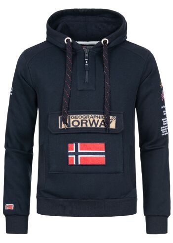 Sweat Homme Geographical Norway GYMCLASS NAVY DB MEN 100 6