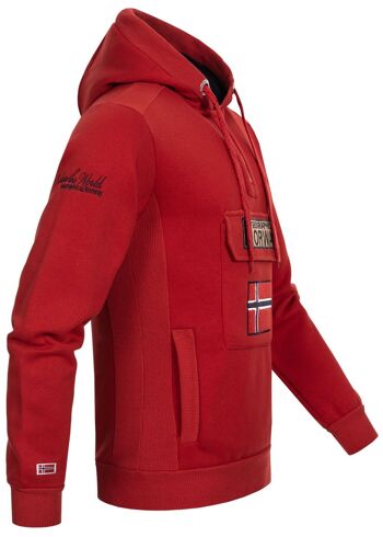Sweat Homme Geographical Norway GYMCLASS MEN HZ RED 100 DB BS 6