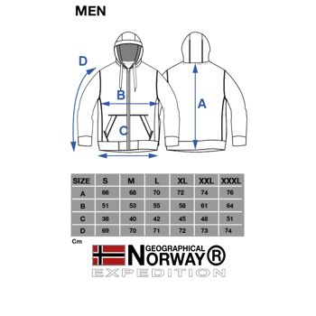 Sweat Homme Geographical Norway GYMCLASS MEN HZ RED 100 DB BS 7