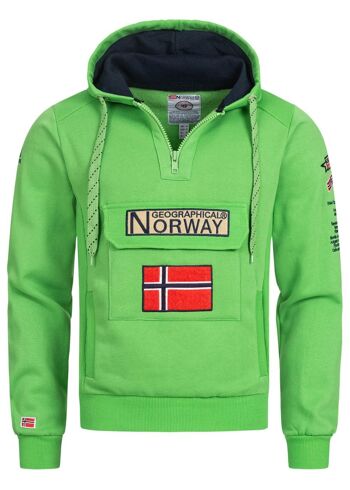 Sweat Homme Geographical Norway GYMCLASS GREEN DB MEN 100 1