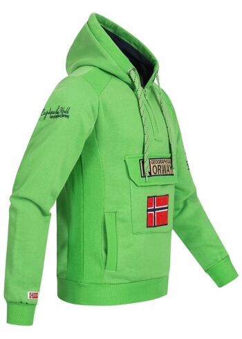 Sweat Homme Geographical Norway GYMCLASS GREEN DB MEN 100 5