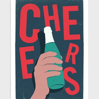 Cheers - A4 - Red