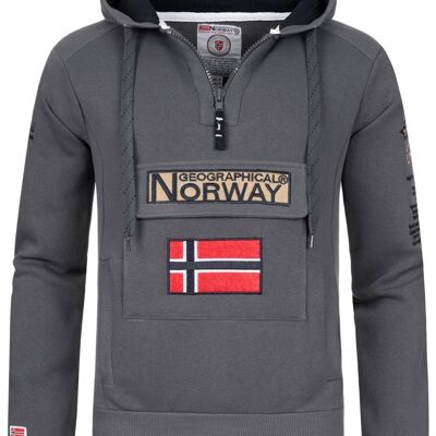 Geographical Norway GYMCLASS D-GREY DB MEN 100 Herren-Sweatshirt
