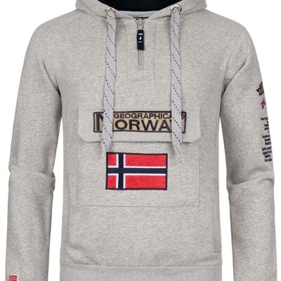 Geographical Norway GYMCLASS B-GRAU DB MEN 100 Herren-Sweatshirt