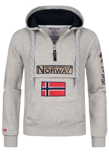 Sweat Homme Geographical Norway GYMCLASS B-GREY DB MEN 100 3